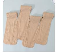 4 paia di collant per ragazze con strass e glitter color nudo, calze da danza 4-7Y,2-3Y,8-11Y,11-14YColore unicoTessuto