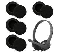 4 paia di cuscinetti di ricambio per Sennheiser PC 2/3/5/7/8 Chat & USB, 50 | Imbottitura per cuffie in schiuma traspirante, comfort per casa, gaming e telefonia, diametro compatibile con cuffie