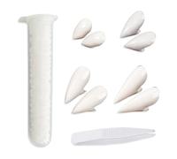 4 paia di denti da vampiro, vampire Teeth, Halloween, denti da vampiro, per bambini, costume Dent Dracula, canini per adulti, kit di colla da 10 g, per cosplay Halloween