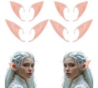 4 paia di elfi orecchie elfo, fate orecchie da elfo, adatti a bambini e adulti, decorazioni per feste di Halloween, accessori cosplay.
