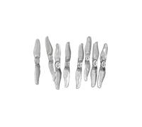 4 paia di eliche 3018 da 3 pollici, 3x1,8, 1,5 mm, 2 mm, a 2 pale, for drone RC, quadricottero, FPV, da corsa, pezzi di ricambio fai da te(Clear 2mm)