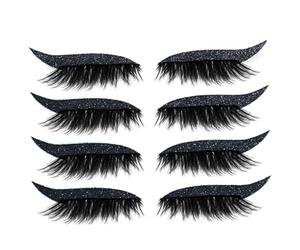 4 paia di eyeliner adesivo per ciglia adesivo multiuso a lunga durata, tipo 4Professionale e alla moda