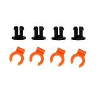 4 paia di fibbie a artiglio per tubi Bowden in PTFE, accoppiatori rapidi da 4 mm, raccordi a pressione per stampanti, raccordi per tubi Bowden