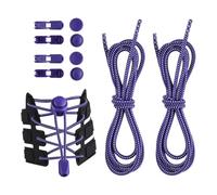 4 paia di lacci elastici per scarpe senza lacci, per tutte le età, adatti a tutte le età, comodi per uomini, donne, anziani, Viola, Taglia unica