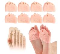 4 paia di separatori per dita dei piedi in silicone, separatori per dita dei piedi in gel, separatori per dita dei piedi in silicone, separatori per dita dei piedi sovrapposte, separatori per dita dei