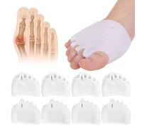 4 paia di separatori per dita dei piedi in silicone, separatori per dita dei piedi in gel, separatori per dita dei piedi sovrapposti, separatori per dita dei piedi, separatori per dita dei piedi per