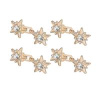 4 paia di spille staccabili per jeans con fibbia in vita a stella regolabile per pantaloni non cucito richiesto spille a stella fibbia alla moda