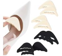 4 paia di spugne morbide regolabili per riempire le scarpe Tappi per alluci grandi, Allevia Dolore e Pressione del Piede Anteriore, Ideale per Tacchi e Scarpe Scomode