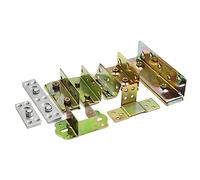 4 paia di staffe di supporto per travi del letto, in metallo, cerniere di fissaggio per pannelli di legno, connettori per letto ad angolo fisso, accessori per mobili (J1)