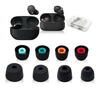 4 paia di tappi auricolari in silicone compatibili con Sony WF-1000XM5, WF-1000XM4, WF-1000XM3, WF-C700N, tappi per le orecchie, in silicone morbido, taglia XS/S/M/L