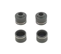 4 paia/lotto Paraolio for stelo valvola motore universale for motocicletta da 4 mm, 4,5 mm, 5 mm, 5,5 mm e 6 mm(4mm)