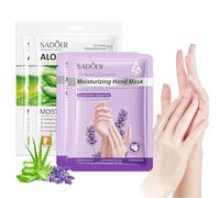 4 Paia Maschera Mani Guanti, Cura delle per Donne, Per Invecchiamento Secco Mani Screpolate(2 Lavender & 2 aloe vera)
