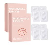 4 Paia Microneedle - Cuscinetti per Occhi con Collage, Toppe per Microneedling, Patch Idratanti per Gli Occhi, Riduce Efficacemente Borse e Rughe Sotto Gli Occhi e Schiarisce le Occhiaie