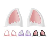 4 Paia Orecchie Casco Moto, Decorazione Per Casco Da Moto Orecchie Per Casco Moto, Corna Del Casco accessoris Per Elmetti Con Orecchie Di Gatto Decorazione Adesiva Per Orecchie Di Gatto