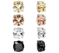 4 Paia Orecchini Magnetici Uomo Orecchini Calamita Orecchino Magnetico Adatte Per Uomo E Donna,Comodo da indossare e non si cade facilmente,6 mm(4 colores)