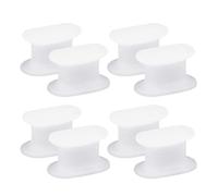 4 Paia Separatore Dita Piede, Gel Toe Separators, Separatori di Dita dei Piedi in Gel, Raddrizzatori per Dita Piedi, Distanziatori Per Dita, Per Prevengono L'attrito e Alleviano Stress