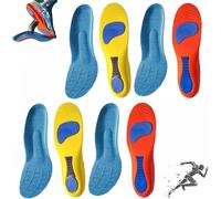 4 Pair Comfysole Original Orthopedic Comfort Insoles, Cushioned Arch Support Insoles for Men Women (43-44,01)
