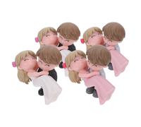 4 Pairs Cake Topper Matrimonio Sposi Decorazione Della Torta Nuziale