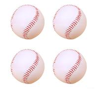 4 palle da baseball per pratica e uso del gioco, progettate con nucleo rigido e cuciture classiche rialzate, adatte per giocatori di qualsiasi livello di abilità e vari ambienti