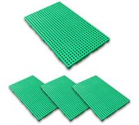 4 Pallet in Plastica per lo Stoccaggio in Cantina, Leggeri e Impilabili, Traspiranti e Resistenti All'umidità, per Garage, Supermercati, Magazzini(Green,100x50x5cm/40x20x2in)