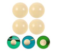 4 palline da biliardo bianche standard da 2 pollici, stecche professionali, in