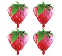 4 palloncini a forma di fragola, in lamina resistente, con frutta, fragola tropicale, anguria, palloncini per cibo, fotografici, decorazioni per feste di compleanno e sesso