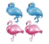 4 Palloncini Con Fenicotteri, Decorazioni Di Compleanno, Decorazioni Per Feste Con Fenicotteri, Palloncini Decorativi In Lamina, Forniture Di Compleanno