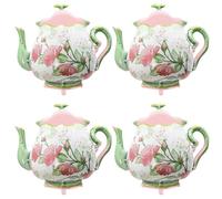 4 palloncini in alluminio a forma di teiera a tema tè pomeridiano, decorazioni per feste da tè per donne, decorazioni per feste per baby shower, matrimoni, fidanzamenti