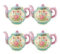 4 palloncini per tea party, 89 cm, enormi palloncini in lamina di alluminio per compleanni, baby shower, matrimoni, sposa, fidanzamento, addio al nubilato, principessa, Let's Par Tea Garden Party
