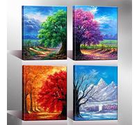 4 Pannelli Wall Art Immagini Stampe su tela Quadri senza cornice Quadri per