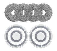 4 panni con 2 supporti di ricambio accessori per Roborock Qrevo S/Qrevo Master/Qrevo Pro/Qrevo Plus/Qrevo Maxv/Qrevo Slim, robot aspirapolvere pezzi di ricambio