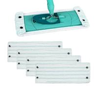4 panni di ricambio compatibili con Leifheit Clean Combi Twist M Micro Duo Set di mocio in microfibra accessori di ricambio Mop Forte potere di pulizia