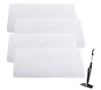 4 Panni di XXL Ricambio Lavabili per Vileda Plus XXL Microfibra Mop Lavapavimenti a vapore Coprisedili di Ricambio per Vileda Steam PLUS XXL Ricambio Bianch per Pulire Pavimenti Rimuovendo Le Macchie