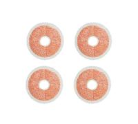 4 panni for mocio compatibili con Bissell SpinWave + Vac Cordless 37643/3764, tutto in uno, for mocio rotante e aspirapolvere for pavimenti duri.(Orange)