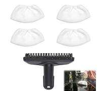 4 Panni in microfibra per vaporello + 1 Ugello manuale di ricambio, per Kärcher vapore SC1 SC2 SC3 SC4 SC5