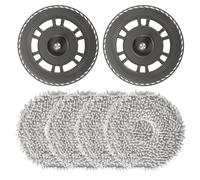 4 Panni Mocio con 2 Supporto di Ricambio | Accessori Adatto per Dreame L10s Pro Ultra Heat, L10s Ultra Gen2, X30 Ultra,X40 Ultra,X40 Master,L40 Ultra,L20 Ultra,Mova E30