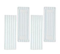 4 panni per Leifheit Profi XL Micro Duo / Profi XL Cotton Plus intercambiabili, realizzati in microfibra, adatti per la pulizia di tutti i pavimenti duri, con forte capacità di assorbimento dell'acqua