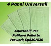 4 PANNI PER PULILAVA LAVAPAVIMENTI FOLLETTO SP 530 SP 520 UNIVERSALE SOFT MF520