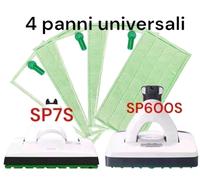 4 PANNI STRACCI PULILAVA FOLLETTO SP600s SP7s VK220s VK7s FUGHE DETERGENTE UNIV.