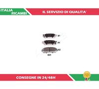 ASHIKA 50-04-431 Kit pastiglie freni