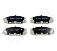 4 PASTIGLIE FRENO ANTERIORI ASHIKA 5009904 50-09-904