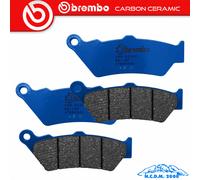 4 PASTIGLIE FRENO ANTERIORI BREMBO CARBON APRILIA ETV CAPO NORD-ABS 1000 2001