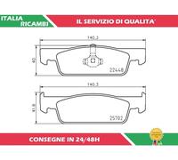 4 PASTIGLIE FRENO BREMBO P 68 069