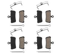 4 Pastiglie Freno MTB compatibile con Avid Elixir e compatibile con Nutt | Riduzione Rumore, Bassa Usura Disco, Mescola Organica con Ottone, Tenuta Bagnato e Fango, Guarnizioni Freno MTB Downhill