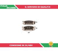 4 PASTIGLIE FRENO POSTERIORI ASHIKA 51-03-317