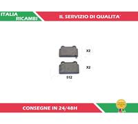 ASHIKA 51-05-512 Kit pastiglie freno, Freno a disco per MITSUBISHI