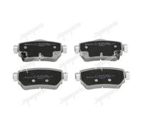 4 PASTIGLIE FRENO POSTERIORI JAPANPARTS PP107AF PP-107AF