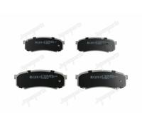 4 PASTIGLIE FRENO POSTERIORI JAPANPARTS PP210AF PP-210AF
