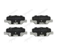 4 PASTIGLIE FRENO POSTERIORI JAPANPARTS PP315AF PP-315AF