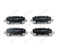 4 PASTIGLIE FRENO POSTERIORI JAPANPARTS PP414AF PP-414AF